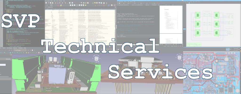 Large title graphic showing some of the work we do here.